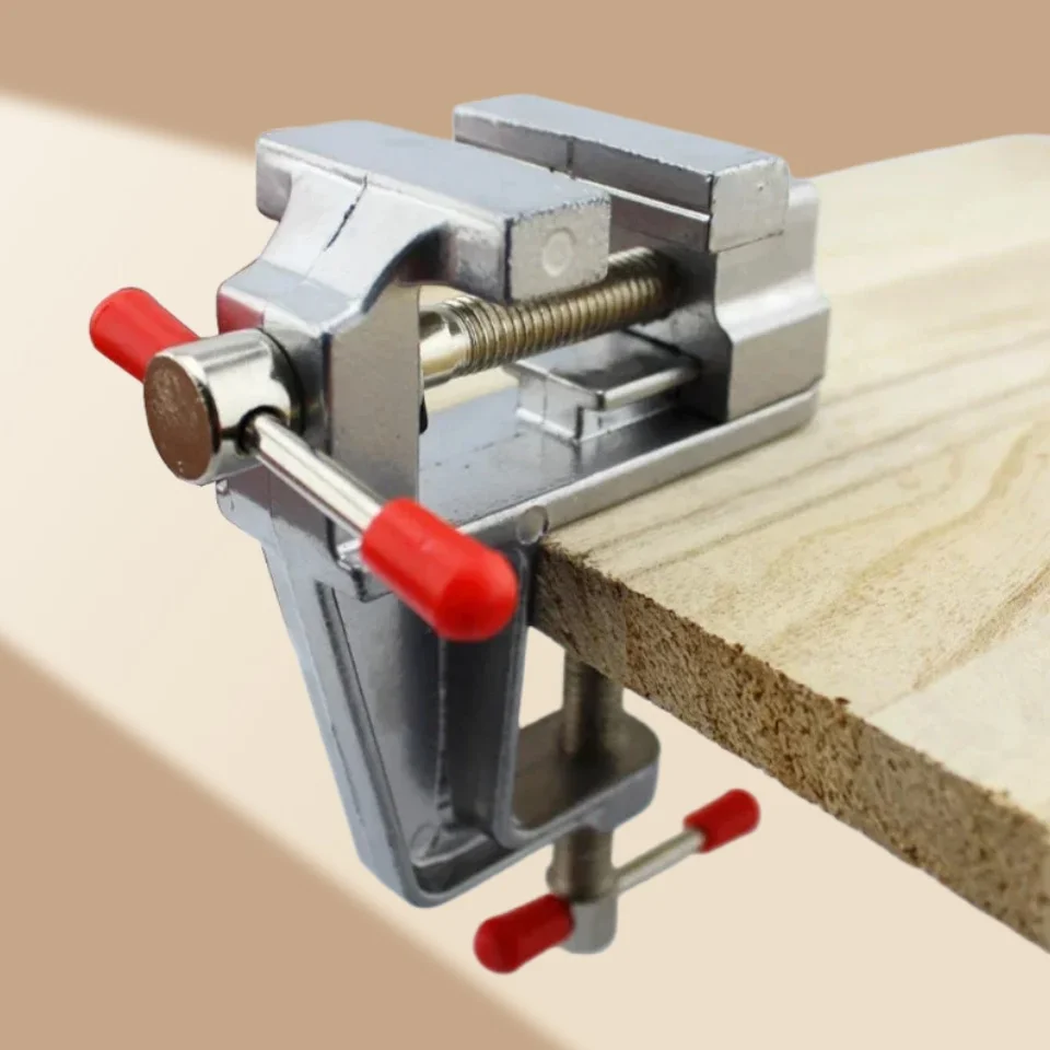 Mini Aluminum Bench Vise Multi Functional 35 Inch Jewelers Hobby Clamp Table Tool for Craft Work