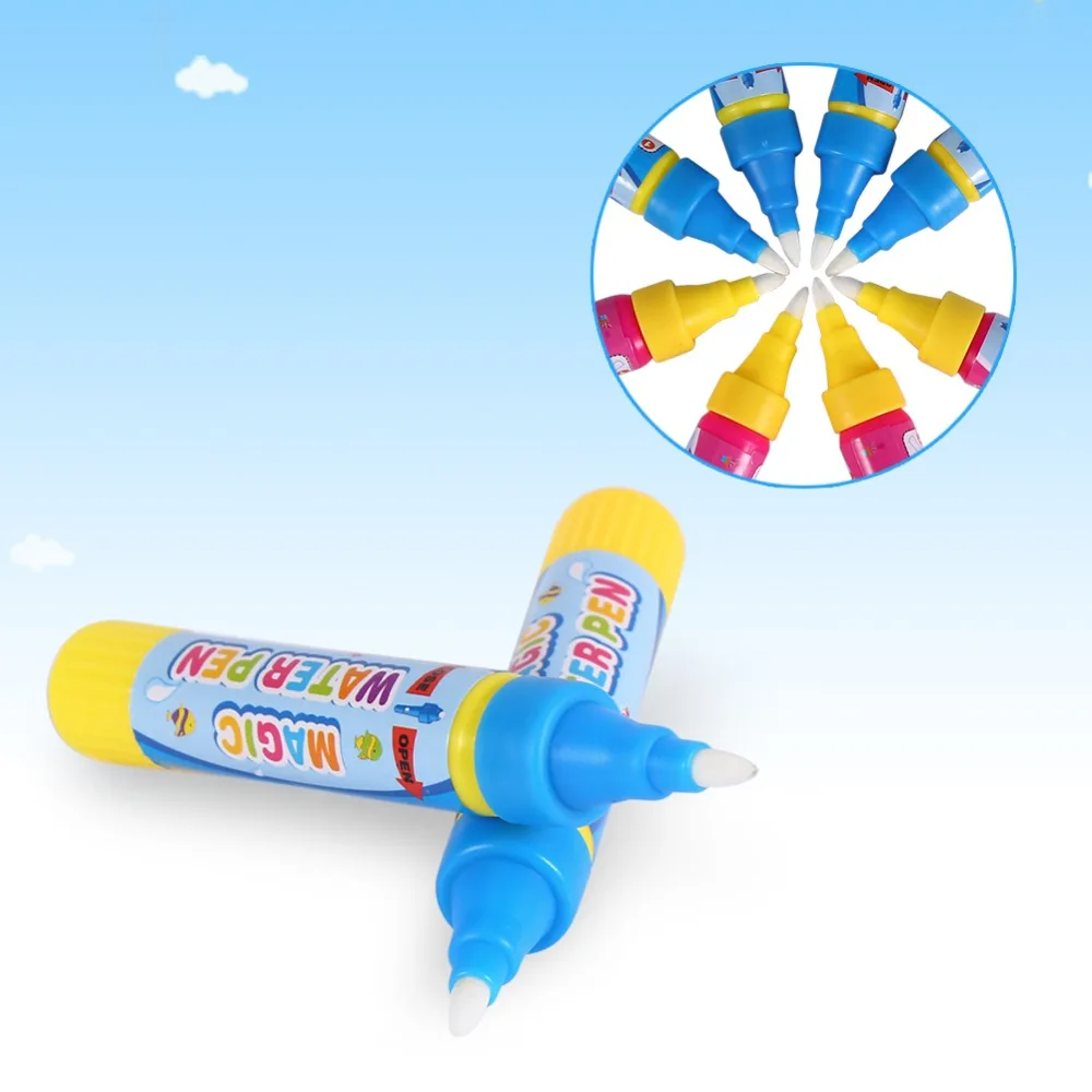 Portable Water-Based Mat Magical Water Drawing Pen Reusable Water Drawing Doodle Play Tool Preschool Learning