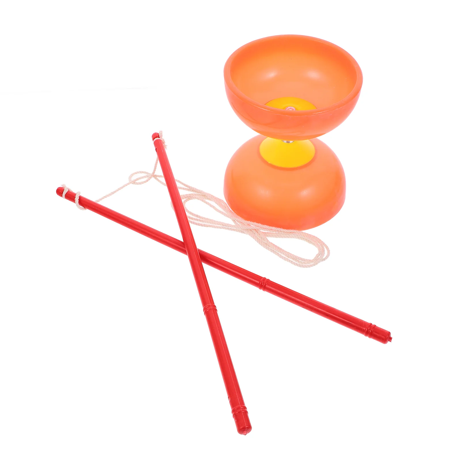 Diabolo Fitness Equipment Coordination Kids Sports Ball Yoyo Toys Soft Rubber Bamboo Stick Chinese Elder Toddler