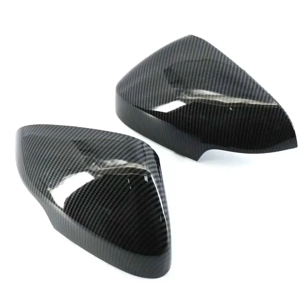 39850573 39850593 For Volvo S80 V40 S40 C30 C70 Pair Carbon Look Side Mirror Covers Caps Rearview Mirror Cover Shell Housing