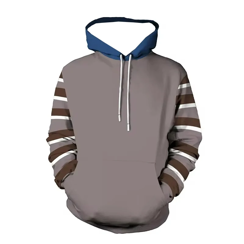 2025 Creepypasta 3d felpa con cappuccio Pullover Ticci giacca di tabacco Costume Cosplay Anime 3d felpa Pullover autunno Casual da uomo Plus Size