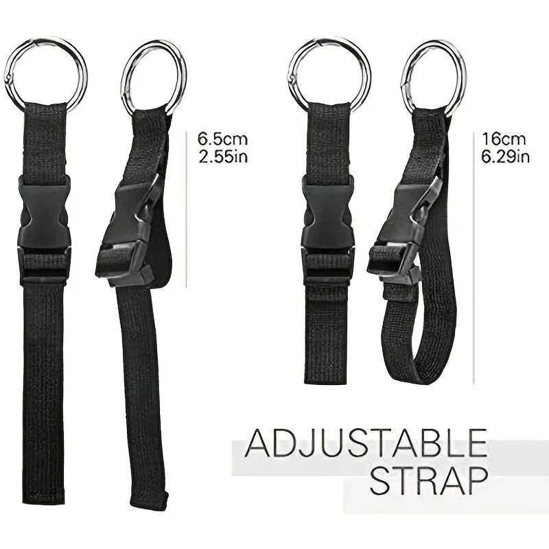 Travel Luggage Fixed Strap Backpack External Strap Portable Strap With Release Buckle Add-A-Bag Luggage Belt Jacket Holder