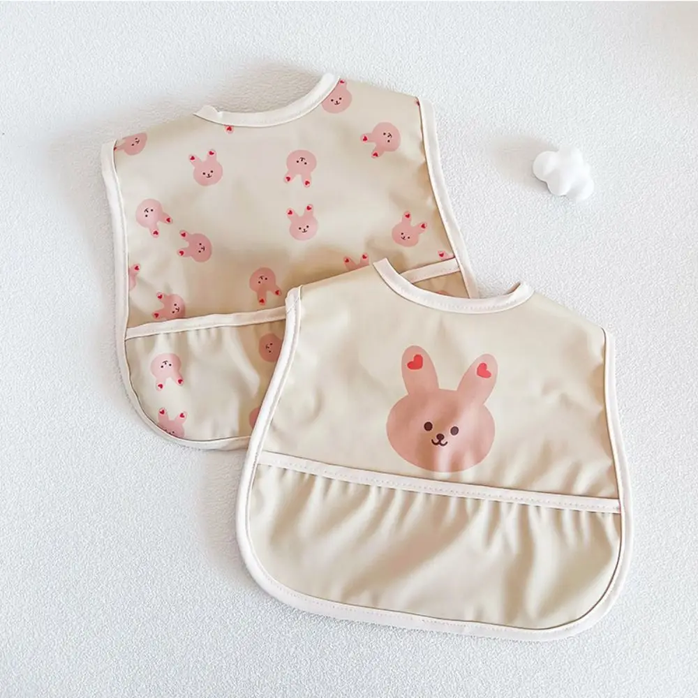 

Animal Pattern Baby Feeding Bib Bear Rabbit Baby Drooling Bibs Cartoon Sleeveless Saliva Towel Burp Apron Baby Eating Artifact