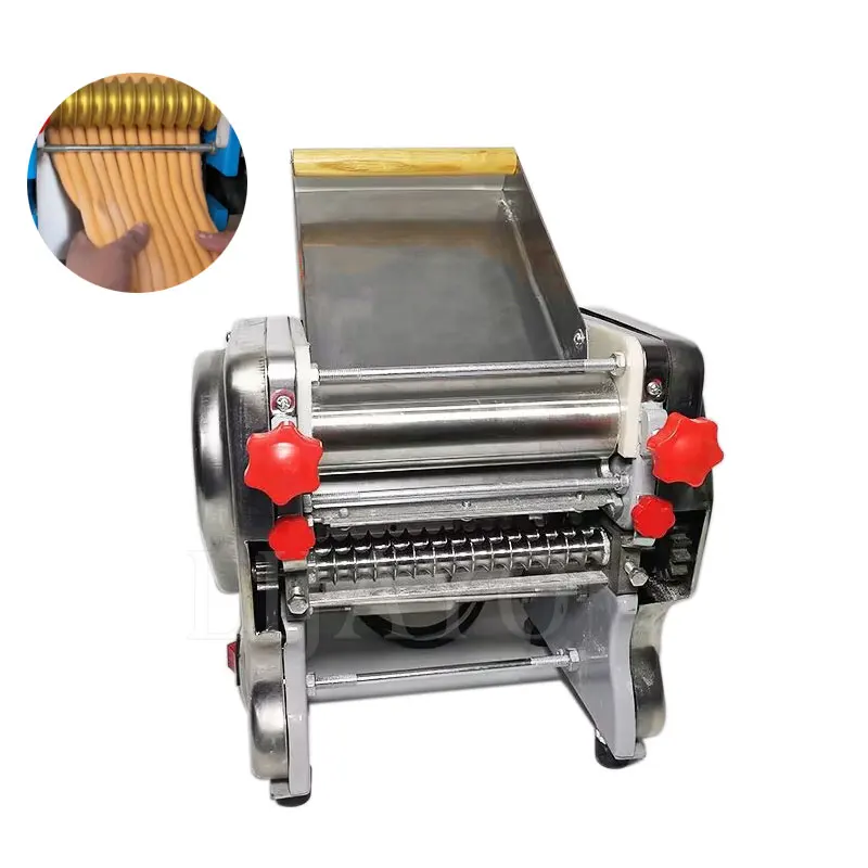 Automatische Elektrische Gebak Kin Cutter Thuis Noodle Druk Deeg Rolling Machine Pasta Maker 8Mm 10Mm 12Mm 15Mm