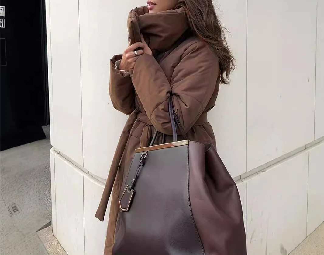 Long Term Cotton Jacket 2025 Winter New Style Loose and Casual Warm Standing Collar Cotton Jacket