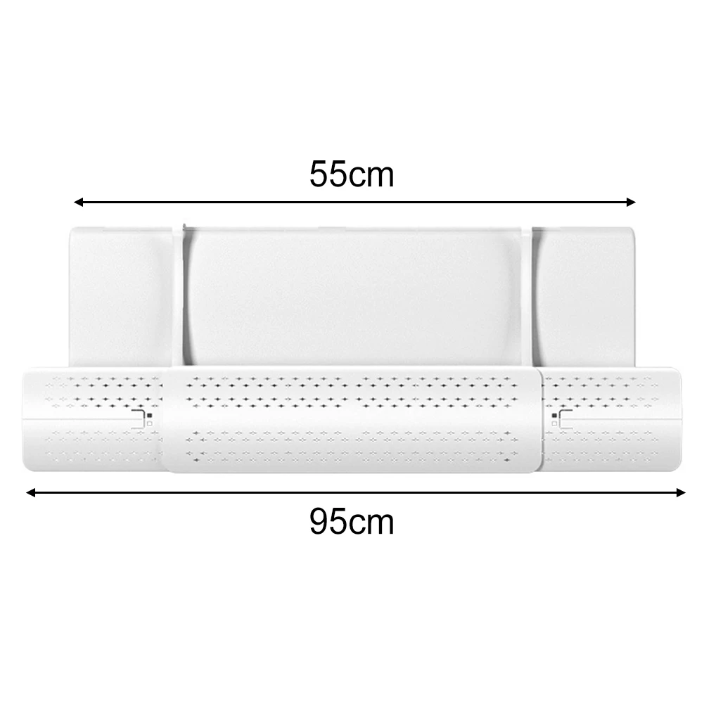 Home Accessory Telescopic Airflow Guide Adjustable Baffles Convenient Maintenance Customizable Fit Energy Efficient Design