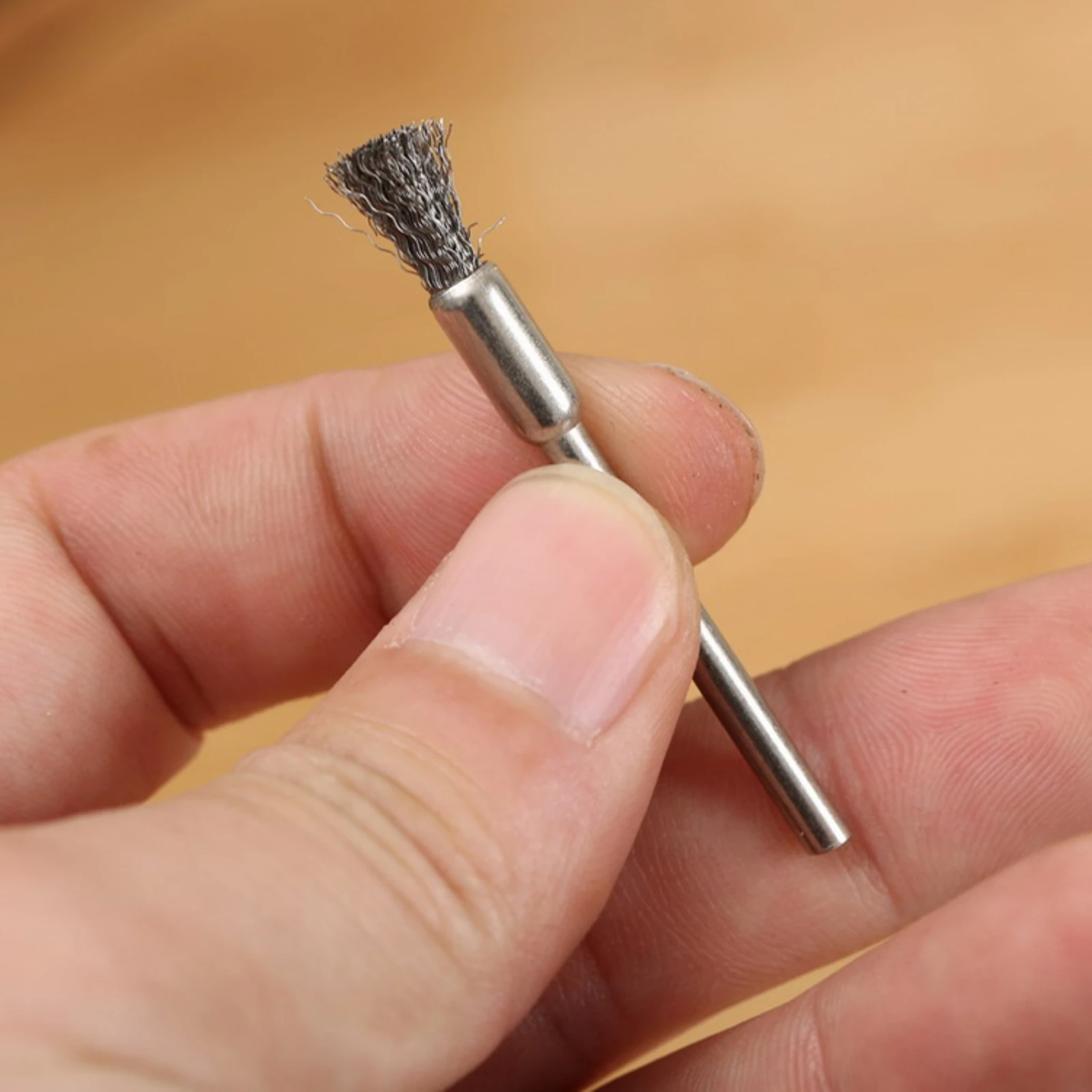 5x สแตนเลสสตีลลวดแปรงล้อขัดแปรง5มม.สำหรับ Dremel โรตารี่เครื่องมือแปรงขัด Dremel อุปกรณ์เสริมสำหรับเจาะ