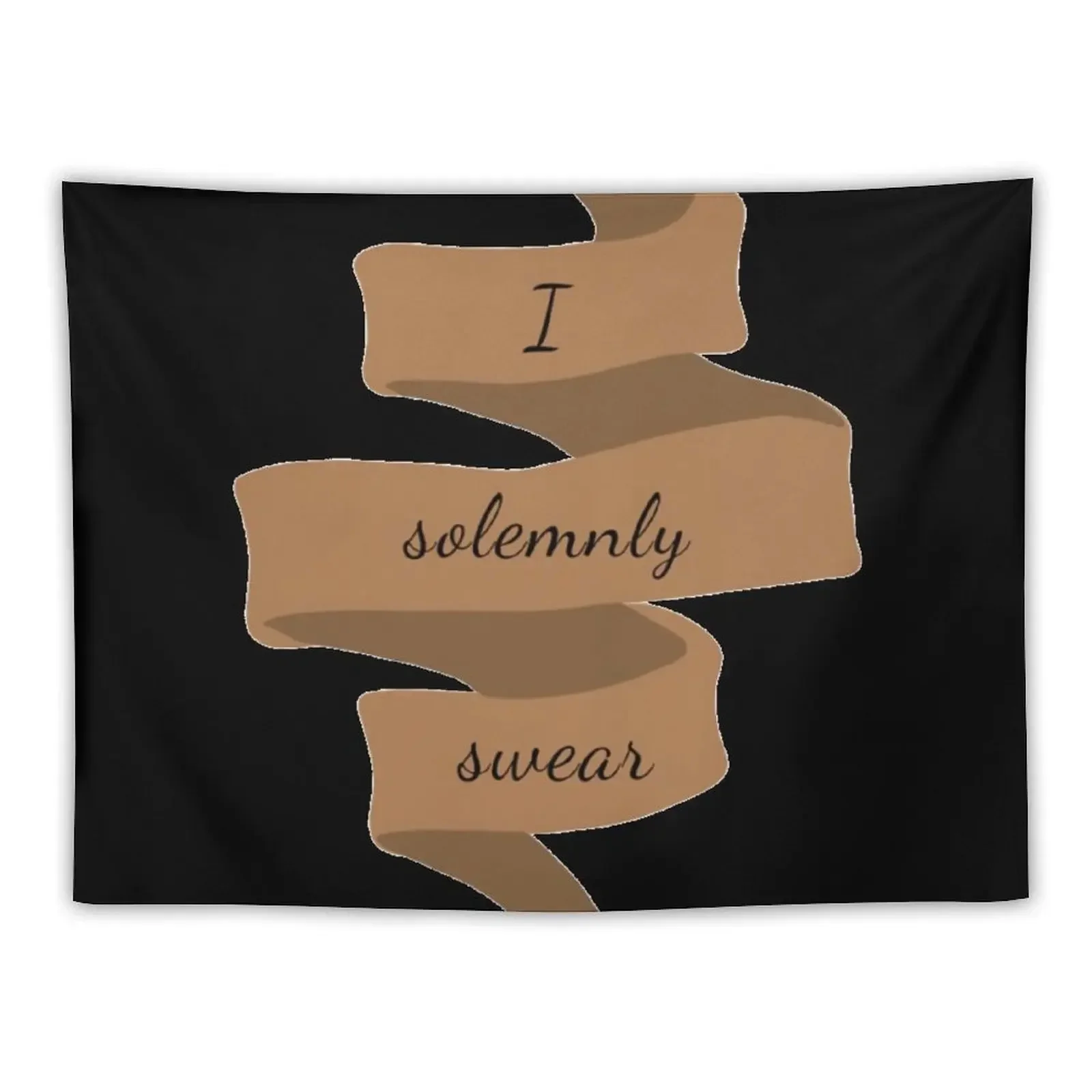 I Solemnly Swear Banner Sticker Decoration Bedroom Room Design Room Decor Cute Tapestry Wall Coverings Tapestry