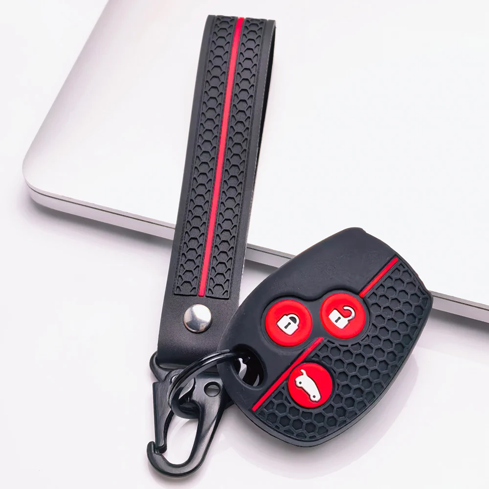 For Renault Clio Trafic Twingo Kangoo Master Modus For Dacia Duster Sandero Textured Key Shell With Wrist Clip Shock Absorbing