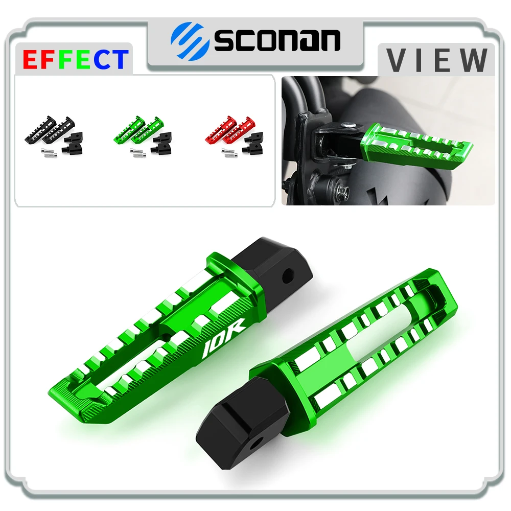 

For ZX 10R ZX10R ZX-10R SE ZX10RR ZX-10RR ZX 10RR Motorcycle Accessories Rear Foot Pegs Rests Passenger Footrests CNC Aluminum