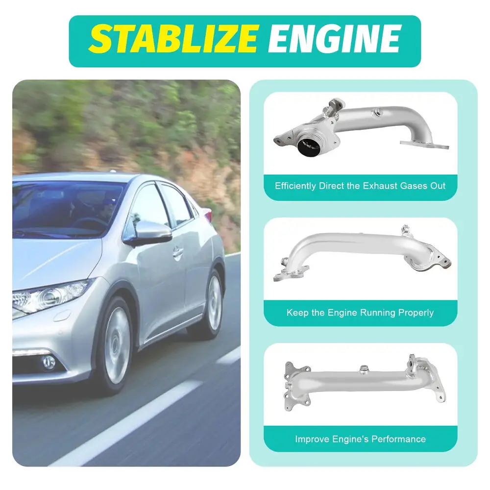 الفولاذ المقاوم للصدأ سيارة العادم رأس عدة ل 2006-2011 هوندا سيفيك FG1 FA1 1.8L R18A1 الشظية DP-29756