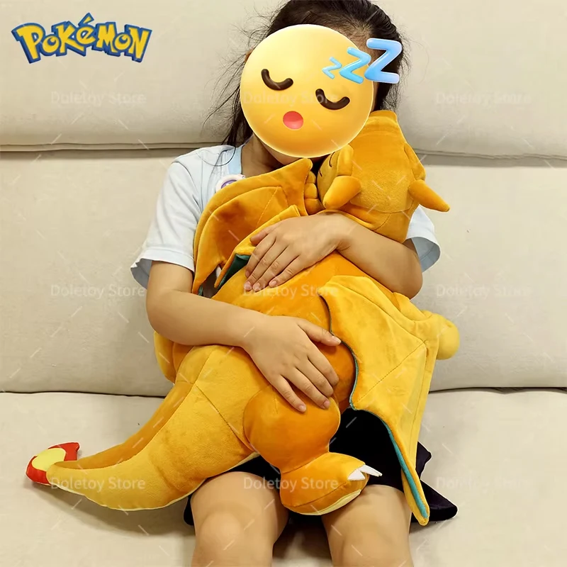 Big Size Sleeping Pokemon Plush Toys Charizard Chien-Pao Umbreon Stuffed Animal Anime Peluche Pillow Xmas Gift For Kids view 5