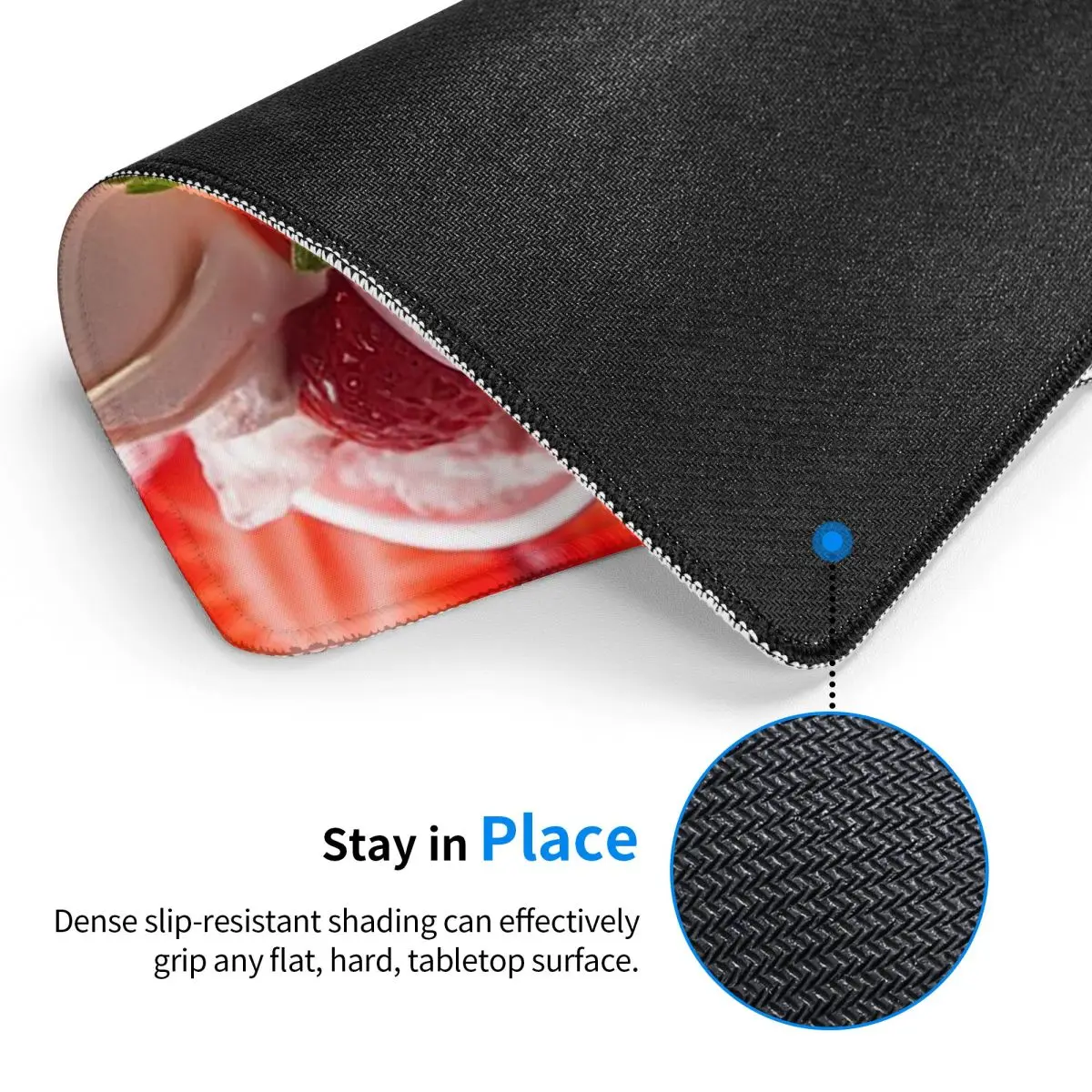 Multi-size Mouse Pad Strawberry Ice Cream Gamer PC Laptop Mats Keyboard Carpet Computer Gaming Office Accessories Desk Mat
