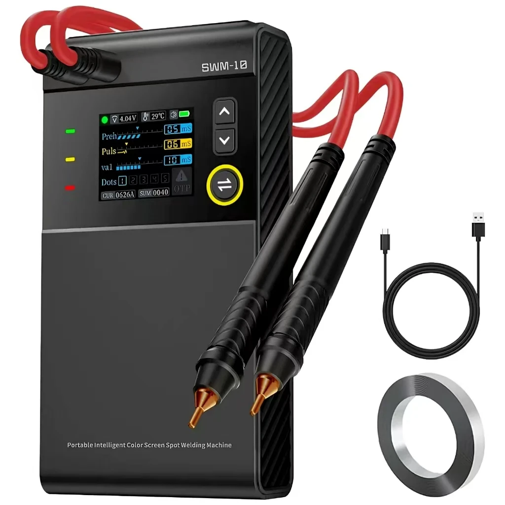 

Portable Handheld Battery Spot Welder, Dual Pulse, 4 Adjustable Gears, 5000mAh, Welds 0.1mm-0.25mm Iron/Stainless/Nickel/18650