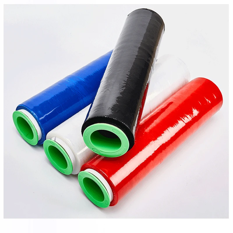 PE Stretch Wrap Film Dustproof Leakproof Protectiive Fresh-keeping Packing Film Bandage 50cm Transparent Yellow Red Black Blue