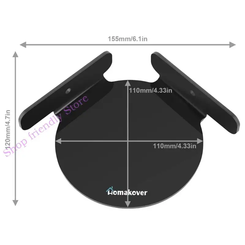 594A Forte Mini Circular Circular Shelf Bela Aparência