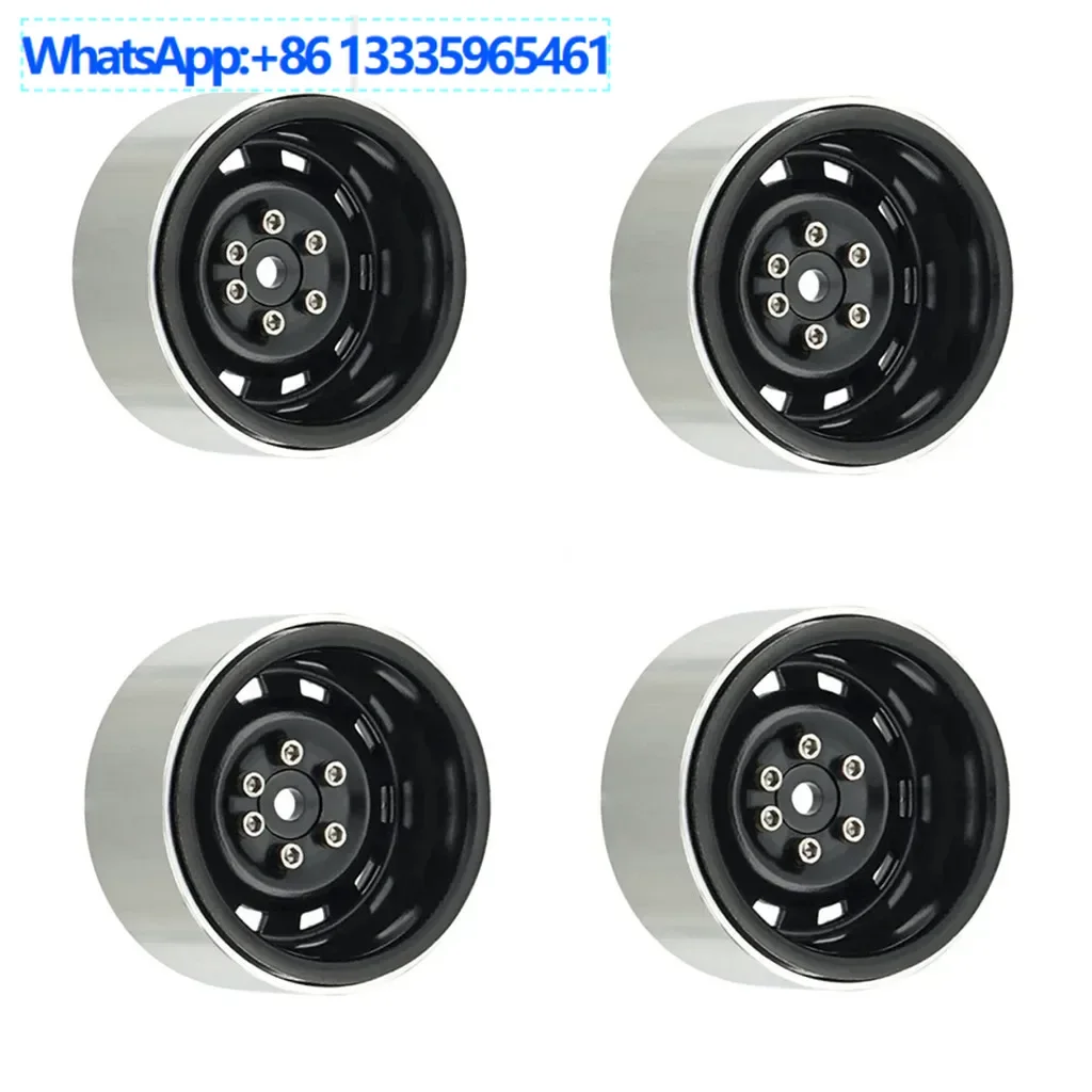 

4Pcs RC 1.9 inch, universal model small square hole 10 holes, stamped steel plate climbing car metal lock wheel hub