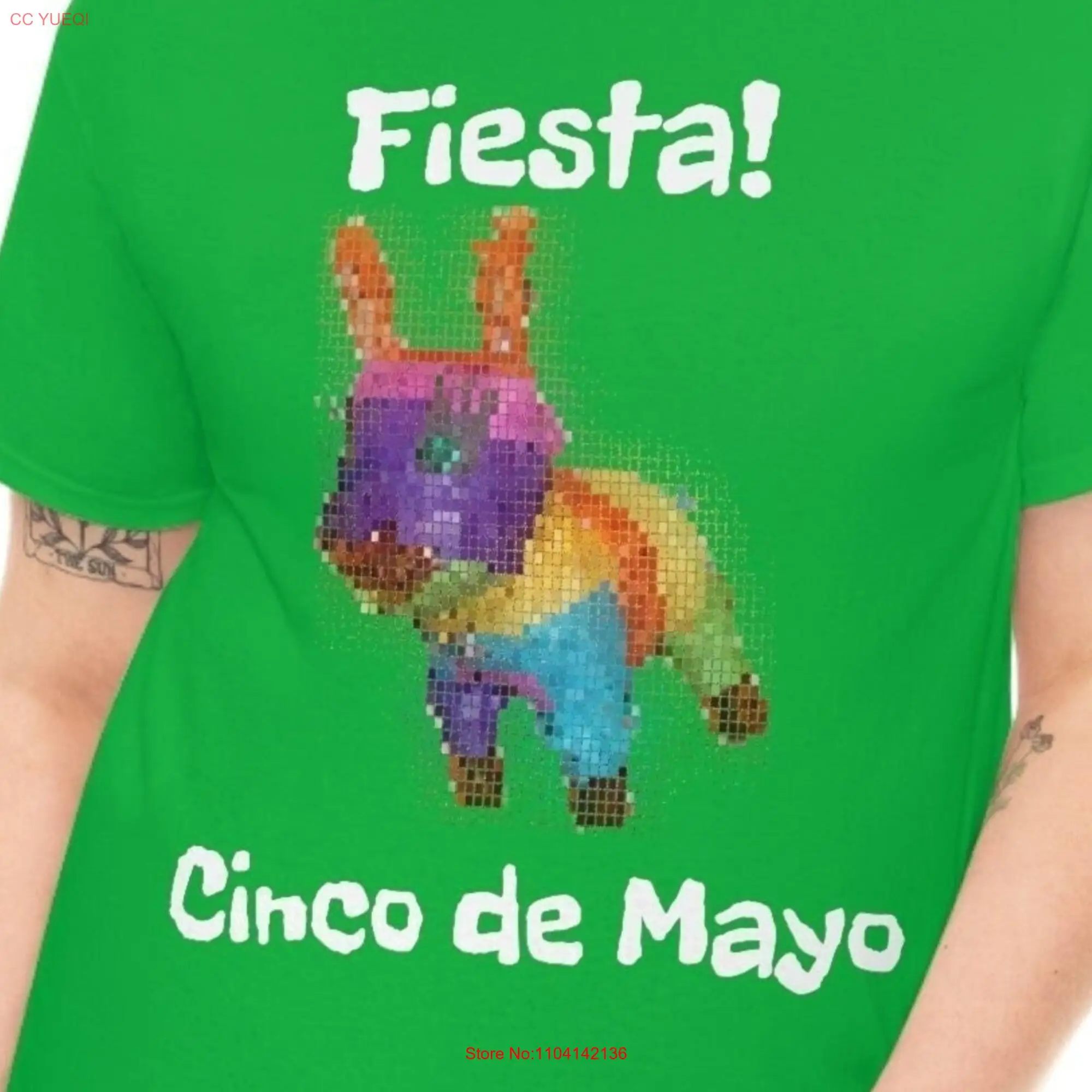 Cinco De Mayo T Shirt Donkey Pinata Mexican Women GifT Fiesta Mexico Girls Trip long or short sleeves