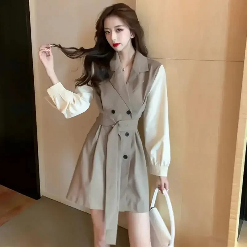 

Women's Dress Black Mini Formal Occasion Clothing Blazer Short Female Dresses