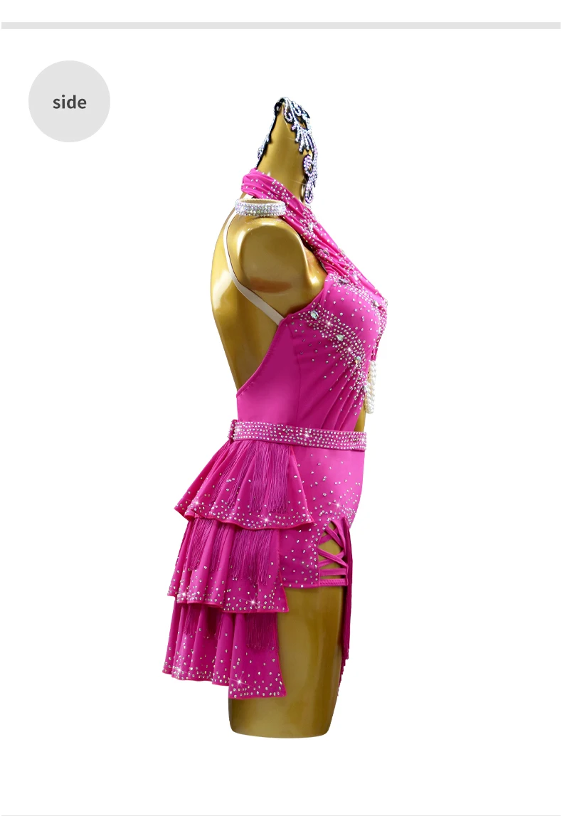 Damen-Kostüm für Festival, Tanz und Sport, Fransenrock, Lateinanzug, Damenkleid 2025, Mädchen Sexy Tanz- und Partykleidung – Detail 9