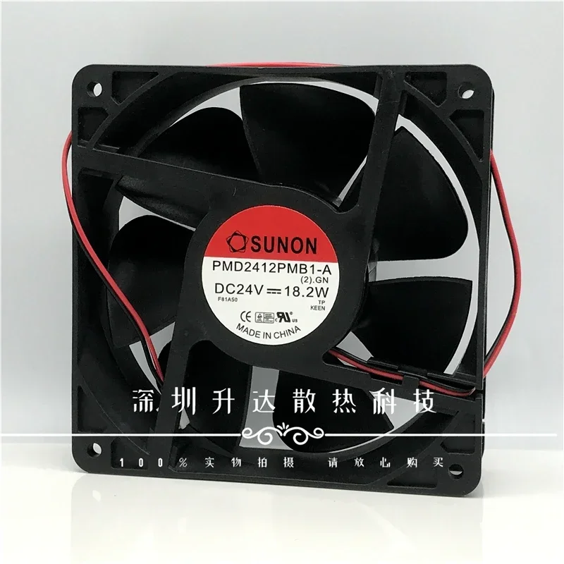 

+Новый 12 см для Sunon PMD2412PMB1 12038 24 В, бесшумный вентилятор охлаждения преобразователя частоты