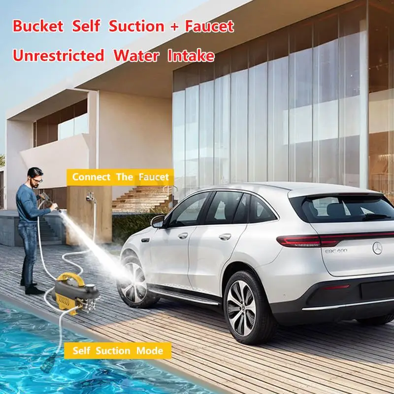 High Pressure Household Car Washer Garden Washing Machine Karcher Water Gun Garden Commercial 750W High Power Cleaning Machine