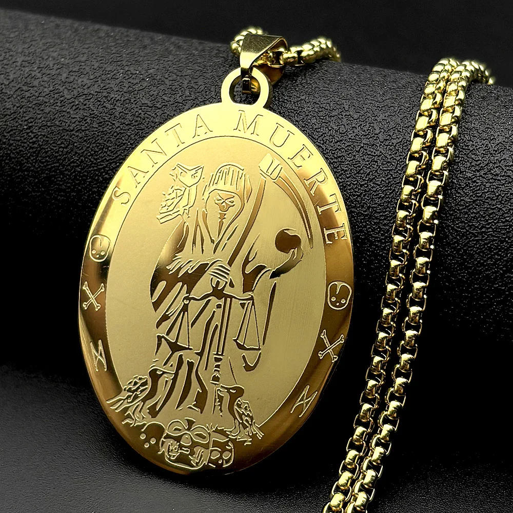 New model sickle death god necklace - fashionable, niche, unique, dark gothic style, Instagram trend, powerful accessory for swe