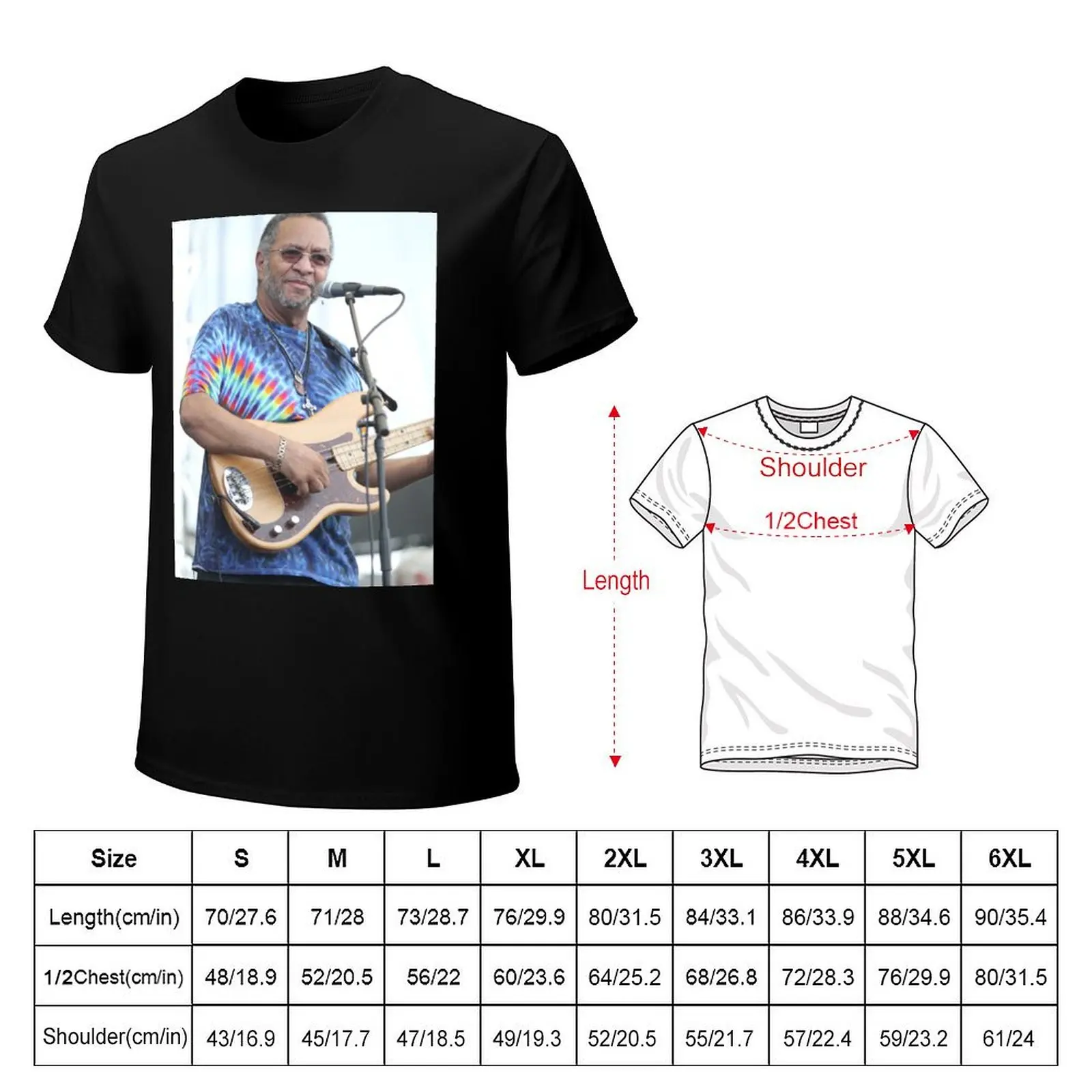 George Porter Jr The Funky Meters Photograph T-Shirt Streetwear Print Tee Shirt