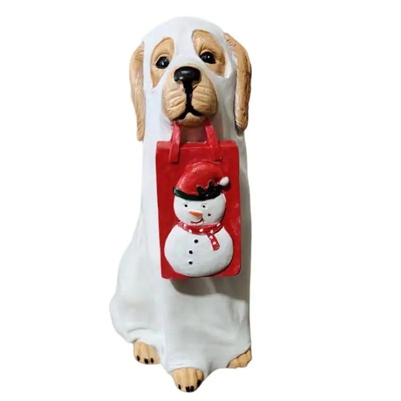 

Садовая статуэтка собаки AEE6 из смолы, декоративная скульптура для улицы, коллекционная резная фигура для газона, террасы, двора, сада