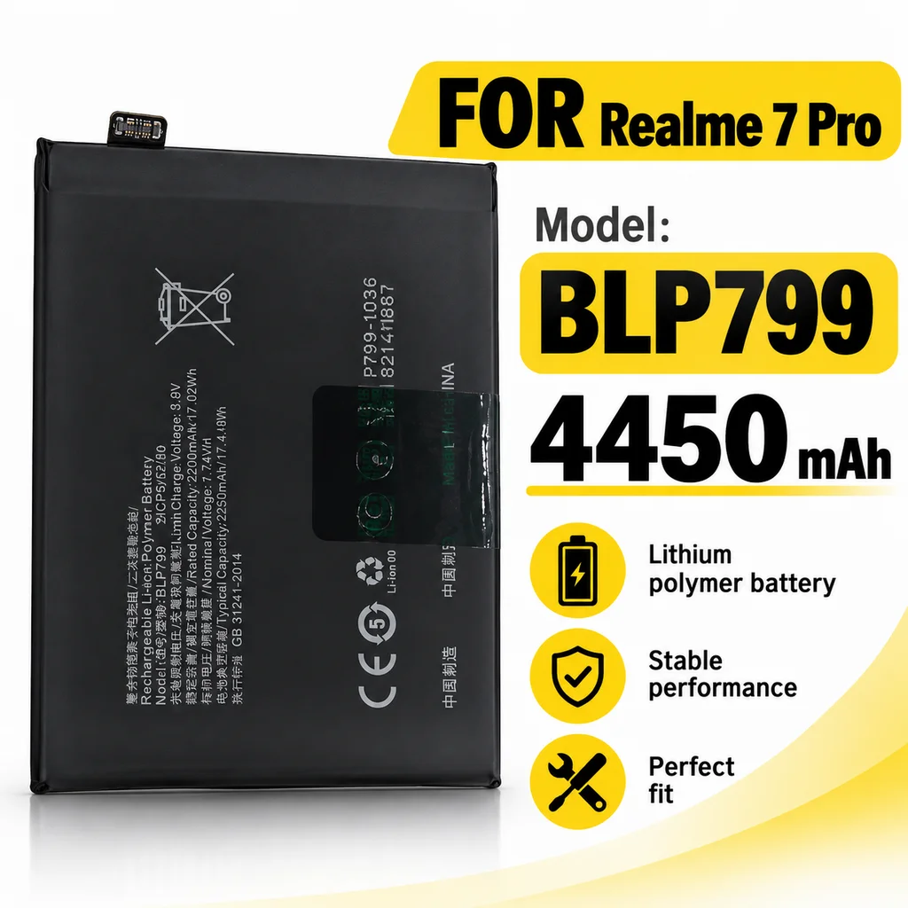 BLP799 4450mAh Replacement Battery For OPPO Realme 7 / For Realme X7 Pro / Realme 7 Pro Internal Mobile Phone Repair Part