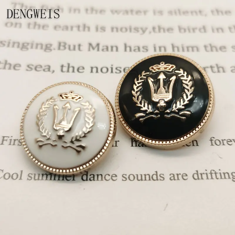 British College Style Metal Buttons for Clothing Coat Suit Sewing Buttons Sewing Accessories DIY Jacket Shirt Buttons 6pcs