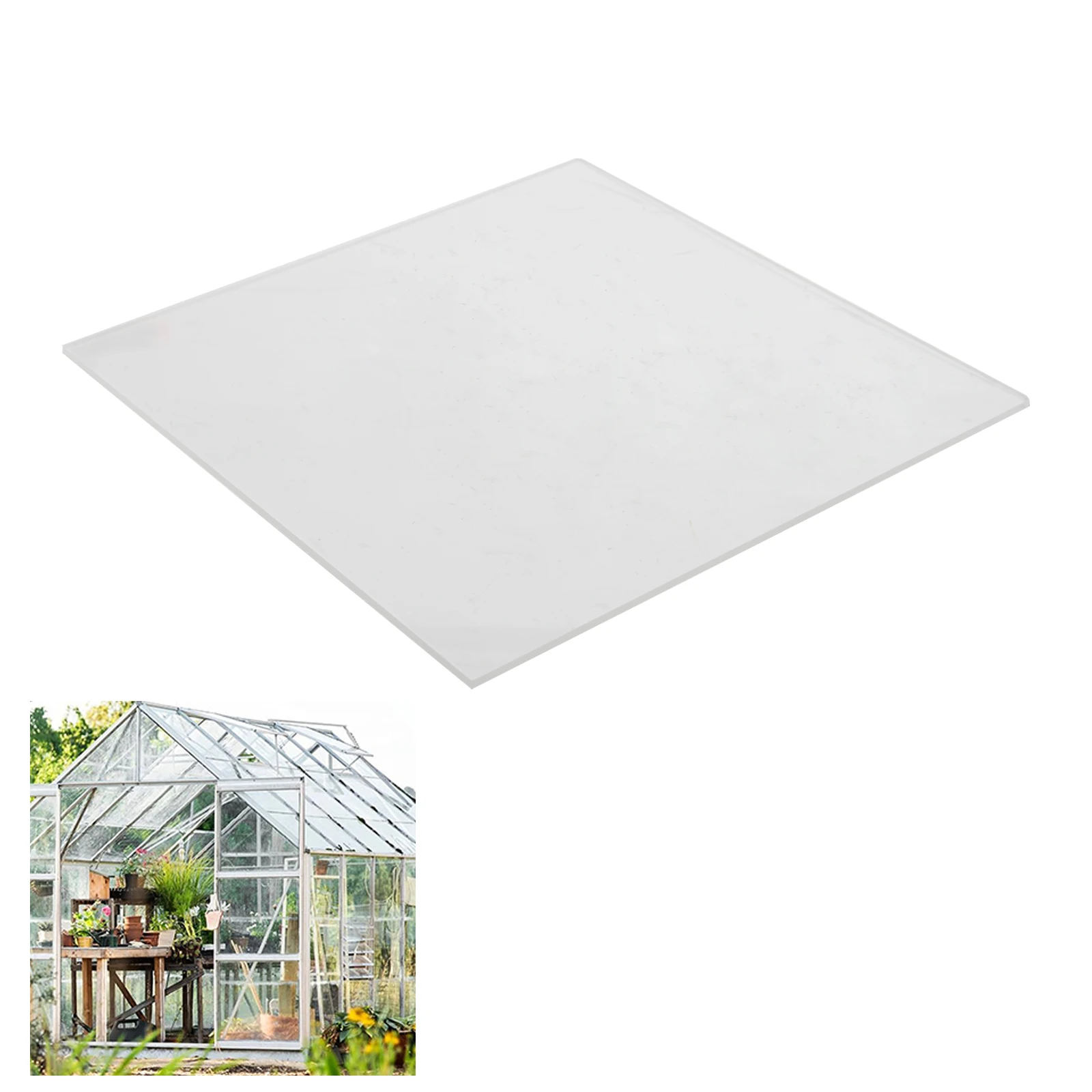 

DIY Greenhouse Projects Shatter-Resistant 200*200*3MM Greenhouse Replacement Minimal Distortion Standard Window Frame Fit