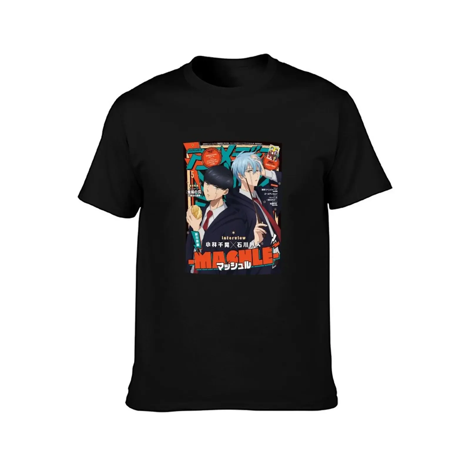 Mash Mashle Manga Series magic and muscles T-Shirt gifts for boyfriend shirts graphic slim fit t shirts for men