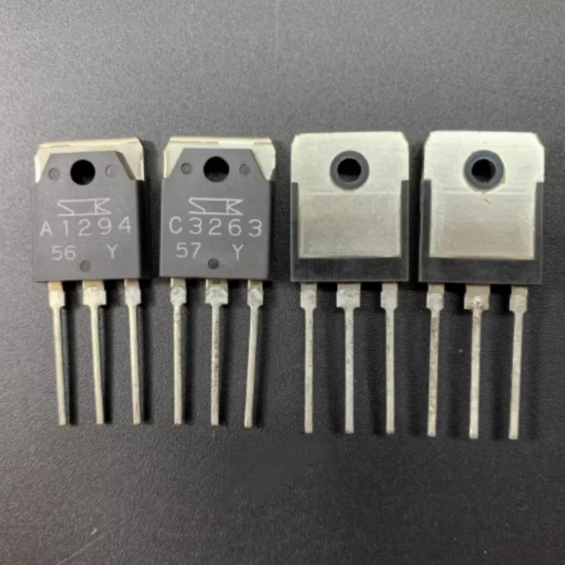 2pairs/lot  A1294 C3263 2SA1294 2SC3263 New Genuine Original Audio Amplifier Matching Tubes TO-3P