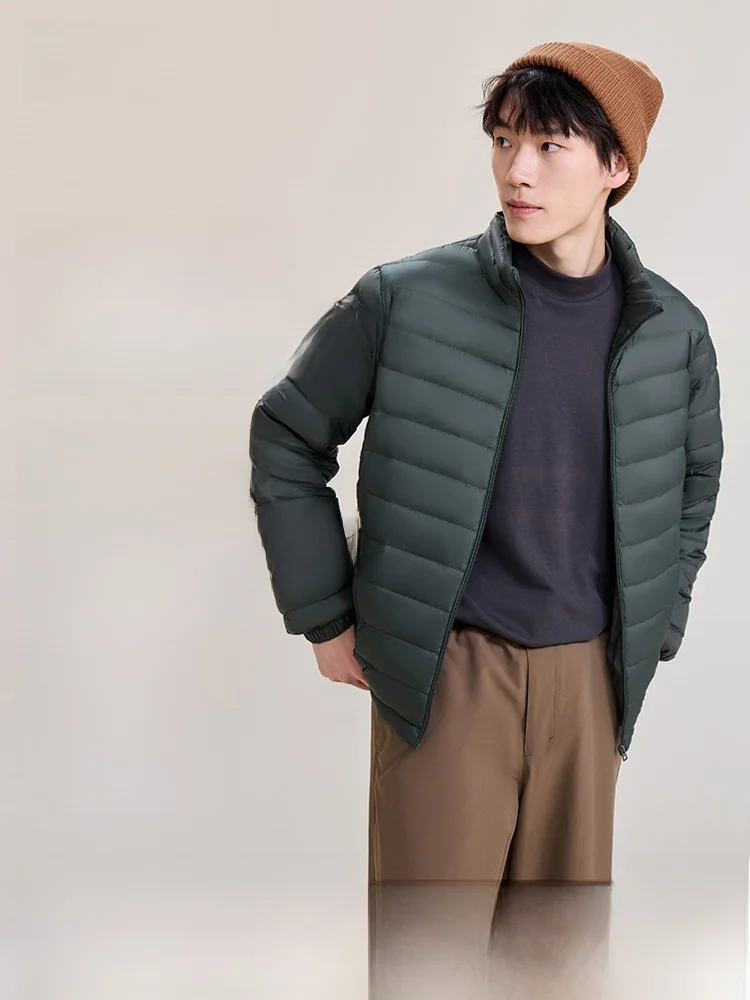 

Snow Flying Spring 2026 Men's Short Lightweight Padded Jacket Stand Collar Fashionable Versatile Duck down Coat Modern Style