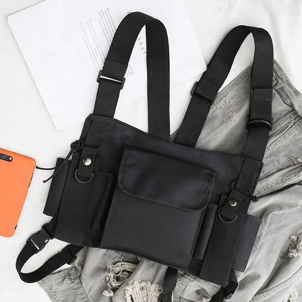 Manufacturing Workshop Tool Bag Universal Size Front Vest Bag Water Resistant Chest Bag for Walkie-talkies Sports for Men's