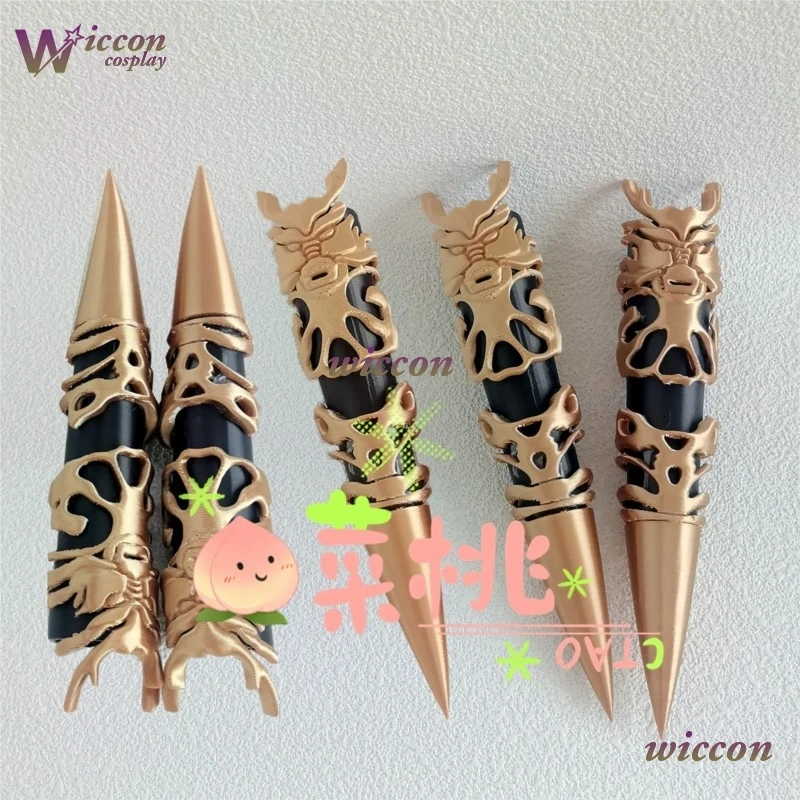 Peluca de Cosplay de UHA Qin Shi Huang, Uñas de Ying Zheng, Shikōtei King Men Record, Cosplay de Ragnarok, Pendientes, Earclip, Antifaz, Tatuaje, Peluca