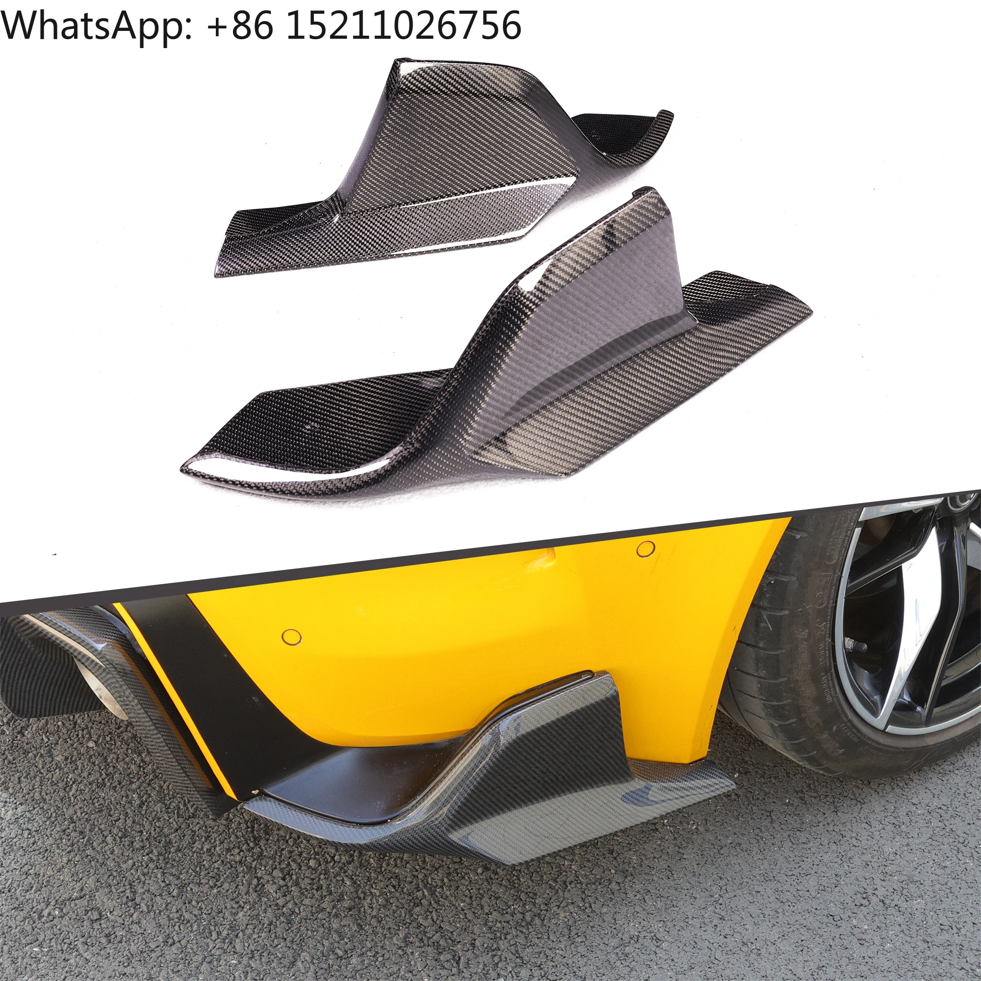 Rear Splitter Accessories Auto New Type Carbon Rear Bumper Splitter Flaps for Supra A90 A91 MK5 2019+
