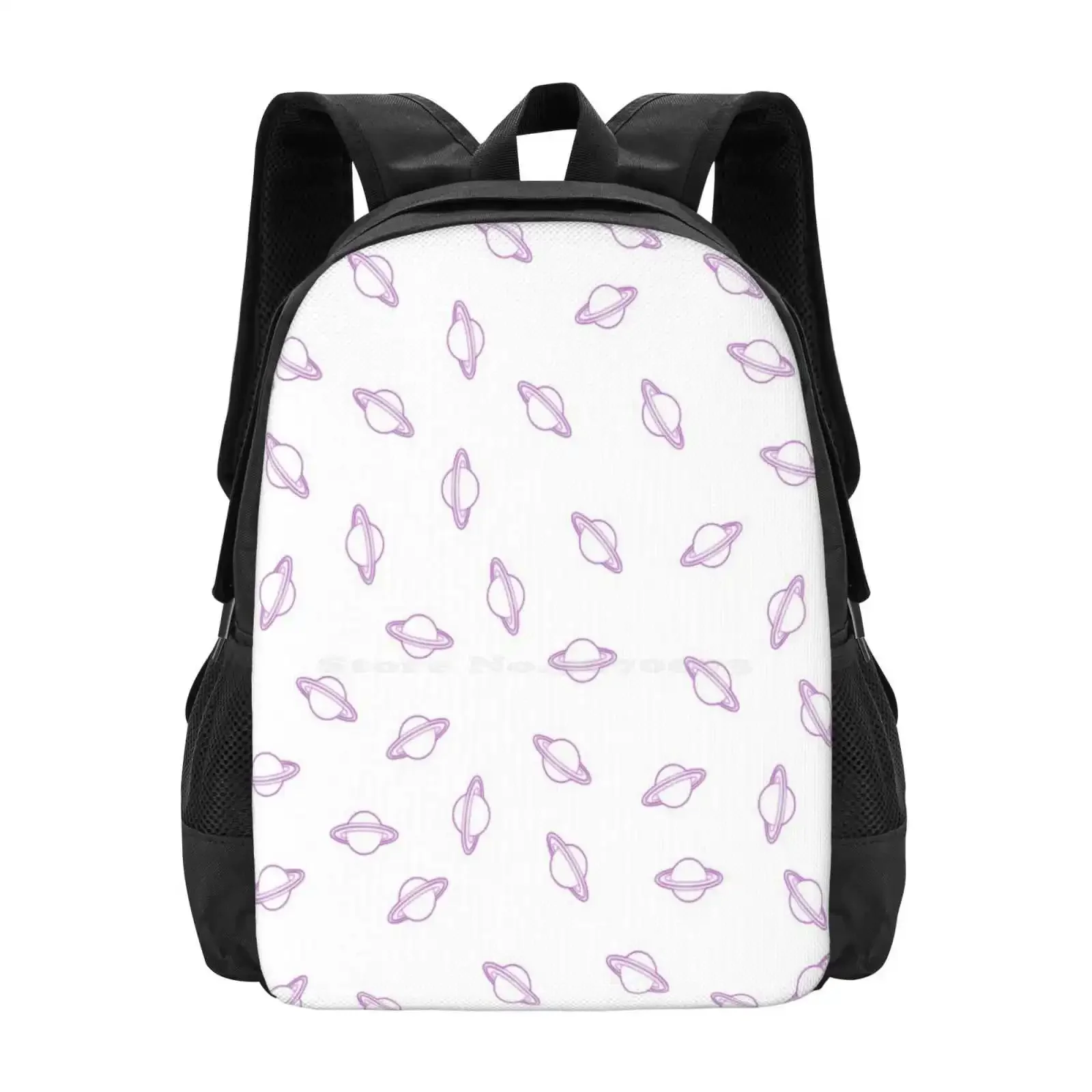 

Randomized Violet Planet Saturn Pattern Hot Sale Schoolbag Backpack Fashion Bags Saturn Circle Planet Space Astronomy Purple