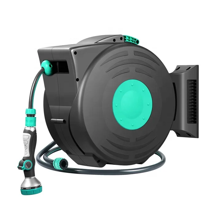

Wall Mounted Automatic Hose and Reel Flexibility Irrigation System High Pressure Washer Water Retractable Garden Hose Reel