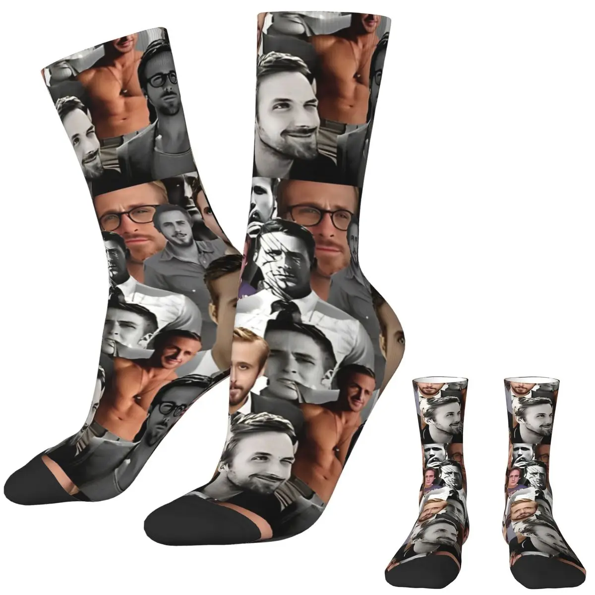 RYAN GOSLING Socks Autumn actor Stockings Kawaii Couple High Quality Socks Custom Climbing Anti Skid Socks