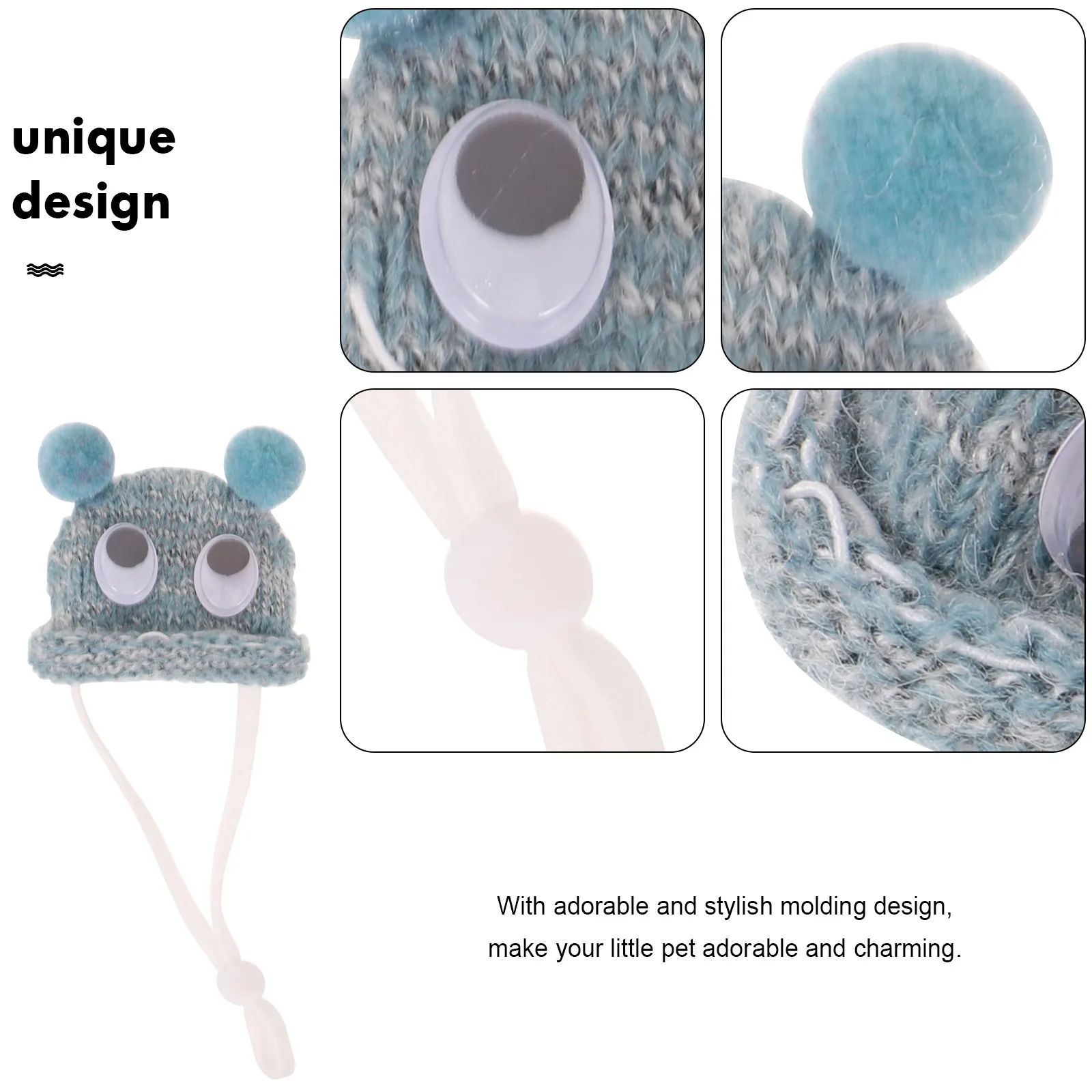 

Pet Decorative Small Pet Hat Hamster Lightweight Blue Small Animals Halloween Hamster Supply Photo Prop Supply