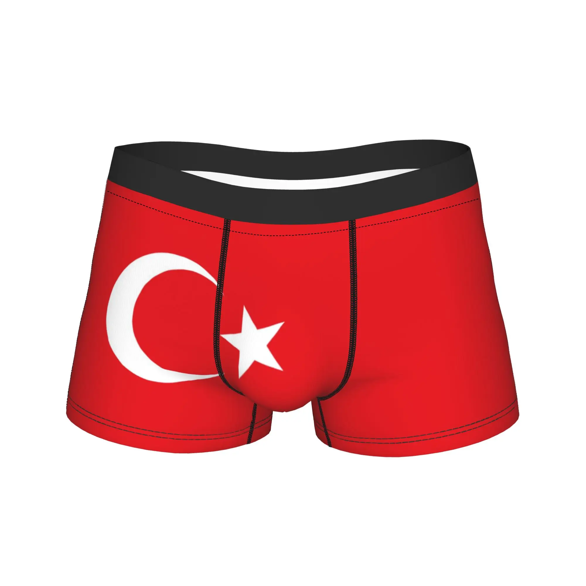 Turkey Turkish National Flag Crescent Star Boxers Novelty Gift For Men Humorous Underwear  Boxer Shorts