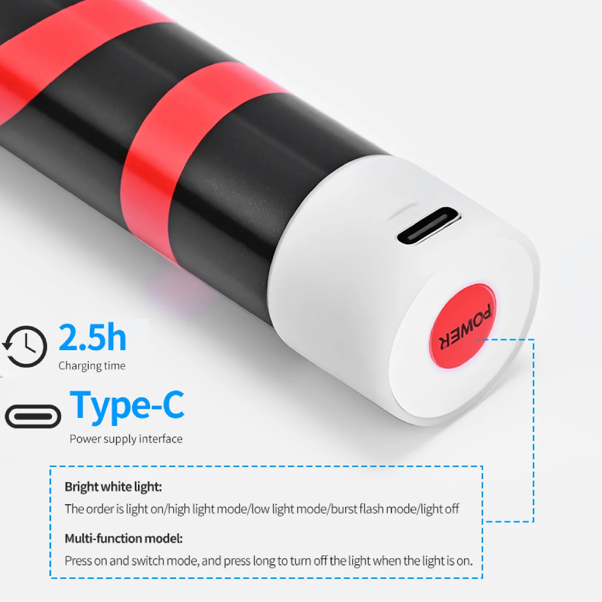 Flexible LED Flashlight Stick Rechargeable Portable Work Light Professional Mechanic Inspection Lamp For Car Repair Engine Bay