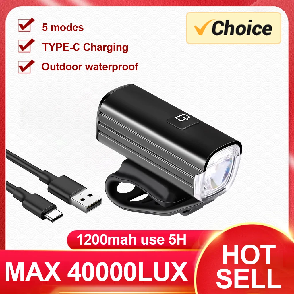 

PAWEINUO 40000LUX велосипедный фонарь спереди 1200 мАч велосипедный фонарь водонепроницаемый USB зарядка горная дорога велосипедная лампа аксессуары для велосипеда