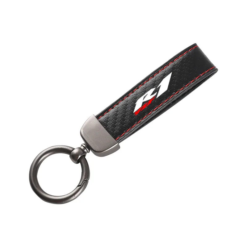 High-Grade Carbon Fiber Motorcycle Keychain Holder Keyring for Yamaha YZF R1 YZF-R1 YZFR1 R1s  Accessories