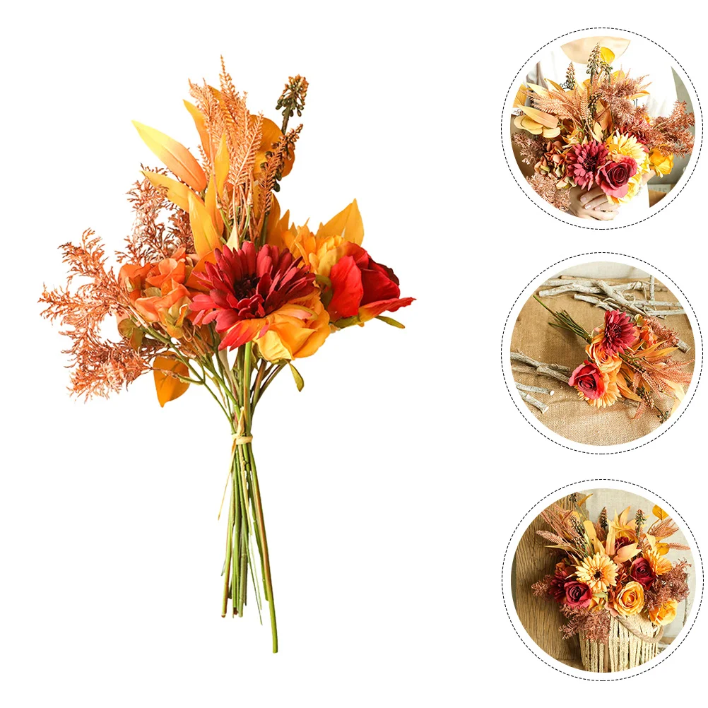 

Thanksgiving Day Simulation Flower Bouquet Artificial Plant for Home and Holiday Decoration Fake Flower Bouquet
