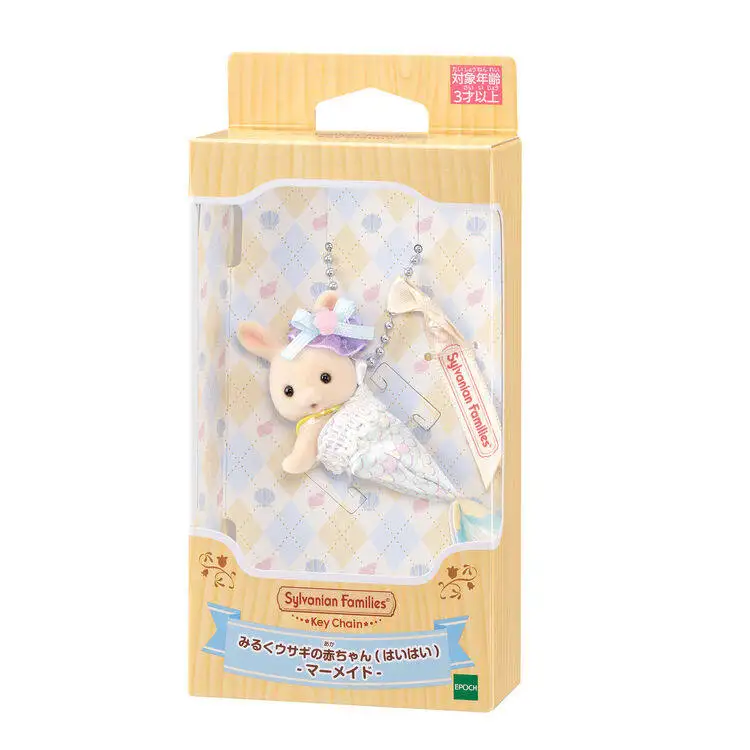 Echte Sylvanian Families Aardbei Konijn Sneeuw Herten Appel Schapen Hanger Banaan Husky Seal Pop Anime Poppen Voor Meisjes Speelgoed Speelgoed