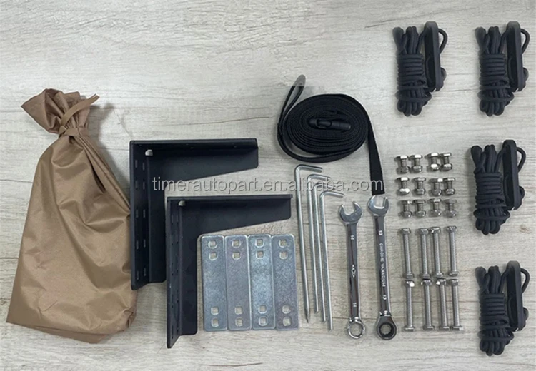 Boss Aluminium 270 Awning Side Tents With Stove Jack Canopy Shade Fan Car Tent Boneless With Lights Waterproof For Camping