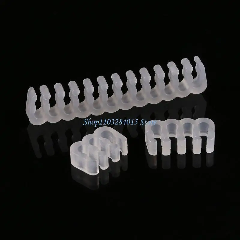 R6FF PP Cables Comb Clamp Clip Dresser for 2.5-3.2mm PC Power Cables Wiring for PC GPU 4/8/6 /24Pin Collect Clips
